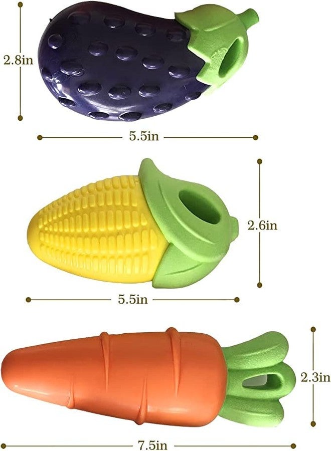 Pups&Pets ألعاب مضغ غير سامة تصدر صوتاً من Pups&Pets - لعبة مطاطية متينة لا تتلف لجميع سلالات الكلاب - عبوة من 3 قطع - Image 3